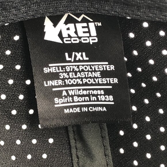 REI Co-op Strapback Trucker Hat Black One Size Mesh Back Adjustable Cap - Picture 10 of 12